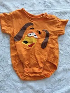 オレンジ　スリンキー　ロンパース