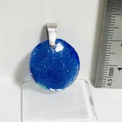 深海ブルー 星屑ネックレストップ ペンダントヘッド
