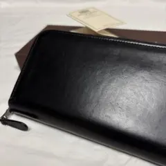 良品✨ホワイトハウスコックス　長財布　ラウンドジップブラック　黒ブライドルレザーのサムネイル