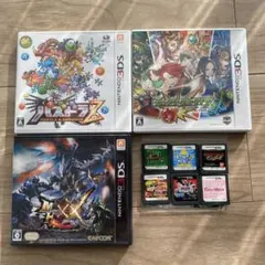 ニンテンドー3DS・DS ゲームソフト９点セット パズドラ モンハン モンスト