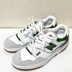 New Balance ニューバランス 550 ホワイト　グリーン25.5cm