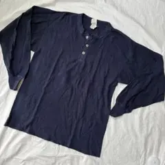 バ*神様 海外古着 Hanes サーマル ロンT 長袖 カットソー トップス ネ