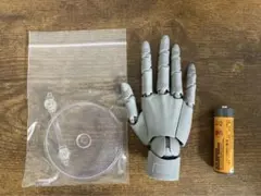 1/2サイズ 可動式ハンドモデル組み立て品（右手・グレー）