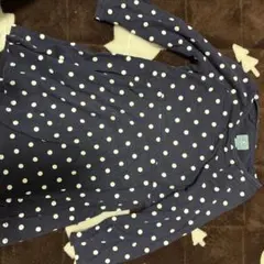 babyGap ネイビー ホワイトドット ワンピース 100/2