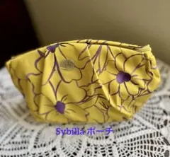 新品 未使用⭐️Sybilla (シビラ)花柄ラウンド型ポーチのサムネイル