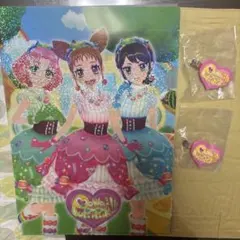 ぽわぽわぷりりん　クリアファイル　クリップ　ガチャガチャ