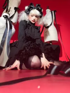 ♡クラシカルドール　セットアップ♡ CATCOCOONクラシカルドール 長袖 セットアップ 赤チェック
