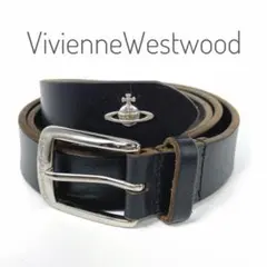 Vivienne Westwood オーブバックル レザーベルト ブラック 本革