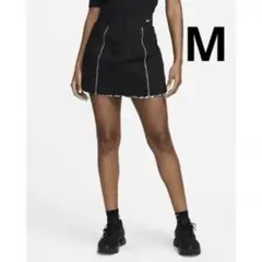 M 黒 ブラック 千鳥格子柄 チェック ナイキ ミニスカート ゴルフ
