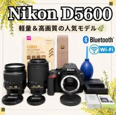 WiFi転送◆Nikon D5600◆一眼レフカメラ◆すぐ使える◆ダブルレンズ