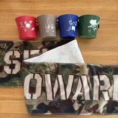 SEKAI NO OWARI 　マフラータオル　プラスチックコップセット