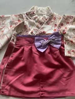 スイートマミー袴ロンパース 80女の子　お食い初め　お宮参り　スィートマミー