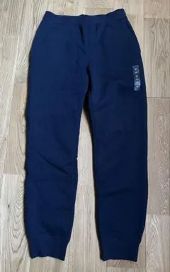 UNIQLO ネイビー スウェットパンツ 160 ボア付き裏起毛長ズボン 新品