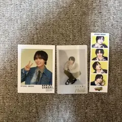 大西流星 なにわ男子 ポストカード 透明カード シール セット