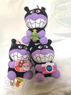 それいけ！アンパンマン　ころふわぬいぐるみ　バイキンマン　3個セット