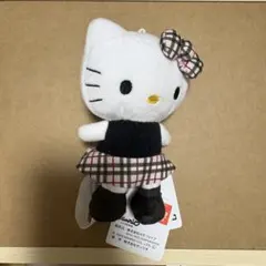 ハローキティ ぬいぐるみ マスコット チェック柄