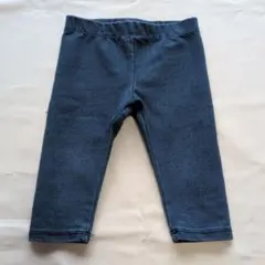 デニムブルー コットン レギンス 2歳サイズ