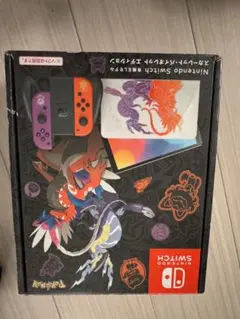 【極美品】Switch Nintendo Switch 有機ELモデル ポケモン 伝説のポケモン「コライドン」と「ミライドン」の特別イラストが