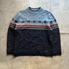 古着　90s lands end ニット　セーター　ノルディックのサムネイル