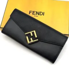 FENDI エンボス加工 長財布 黒 - メルカリ