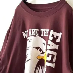 ギルダン ウィーアーザ イーグルス Tシャツ L レッド 赤 古着