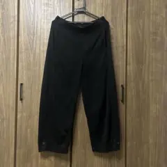 ジャージーカーブガウチョパンツ　黒L