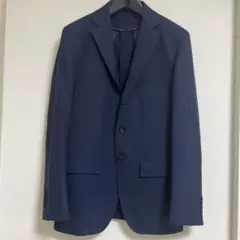 ORIHICA ジャケット　ウィンドウチェック　ブルー　M メンズ　秋ジャケット