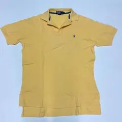90s USA ヴィンテージ ポロ ラルフ ローレン 黄 半袖ポロシャツ