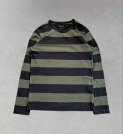 90s agnes b homme border long sleeve y2k