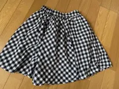 evelyn エブリン　ギンガムチェックチュール付きスカート