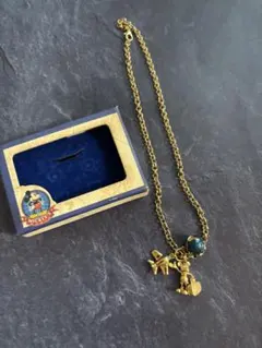 ミッキー 飛行機＆地球儀ネックレス