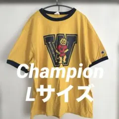 Champion L 半袖 Tシャツ 黄色