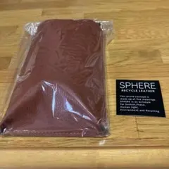 未使用　SPHERE スマホ ネックポーチ リサイクルレザー