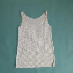 水玉柄のタンクトップ　XL