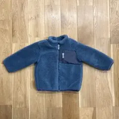 フリースジャケット アウター 青 ブルー 90cmのサムネイル