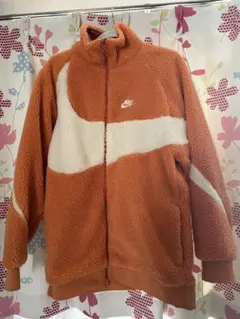 Nike フリースジャケット オレンジ/ホワイト