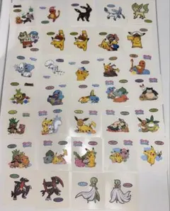 ポケモンパンシール34枚セット