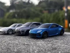 走り屋風　トミカ スバル BRZ ブルー カスタム 1/64のサムネイル