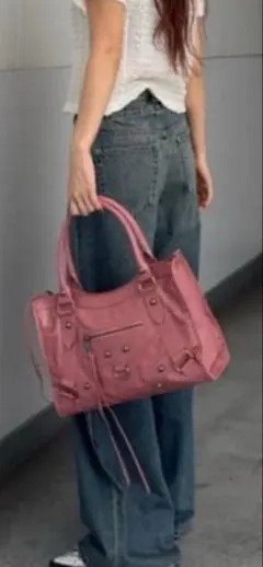 SLY STUDS BIG HAND BAG ハンドバッグ