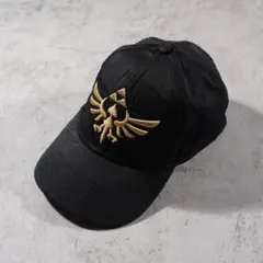 ゼルダの伝説 オフィシャル キャップ トライフォース 刺繍ロゴ 任天堂 ブラックのサムネイル
