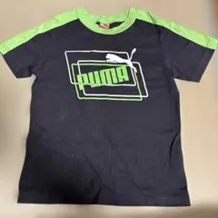 PUMA 半袖Tシャツ 黒/緑　140 キッズ　小学生