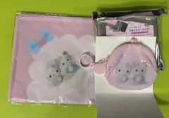 サンリオ×吉徳 がま口キーホルダー(キティ×クリーミーねこ)