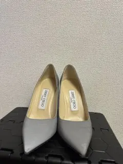 JIMMY CHOO シルバーヒール　ハイヒール ポインテッドトゥ　9cm 美品