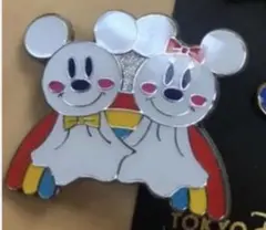 6/16まで限定】蒸気船ウィリー ピンバッジ ミッキー&ミニー 90周年