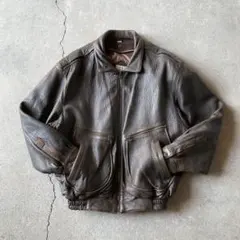 bomber jacket レザージャケット