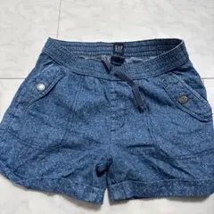 GAP デニム調花柄ショートパンツ L 140
