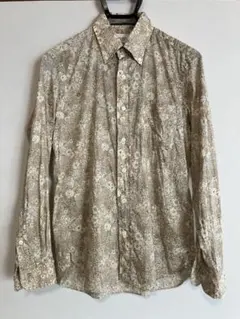 【美品】LIBERTY　シャツ　ベージュ　Sのサムネイル