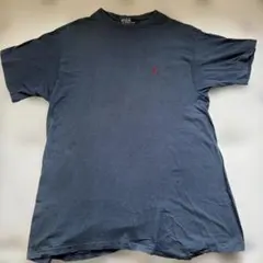 希少　90s Polo by Ralph Lauren Tシャツ ネイビー　L