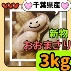 3kg洗ってある◎ ゆで落花生おおまさり 「産地の千葉県より」箱の重さ