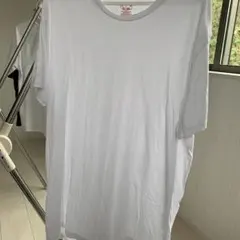 ホワイト Tシャツ Lサイズ 100%スーピマコットンのサムネイル